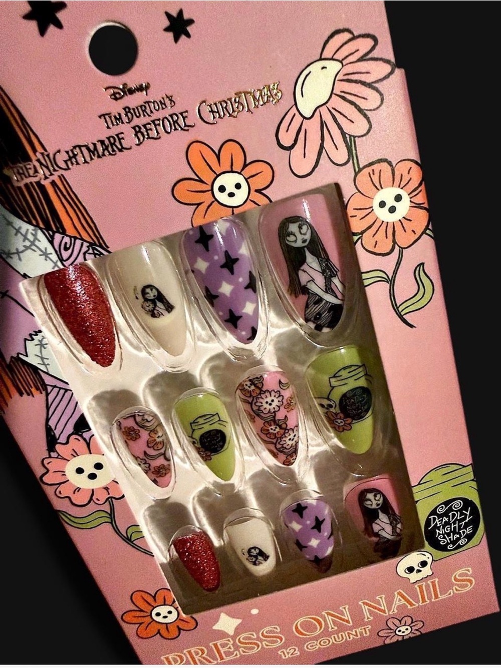 The Nightmare Before Christmas Sally Press-On Nails -